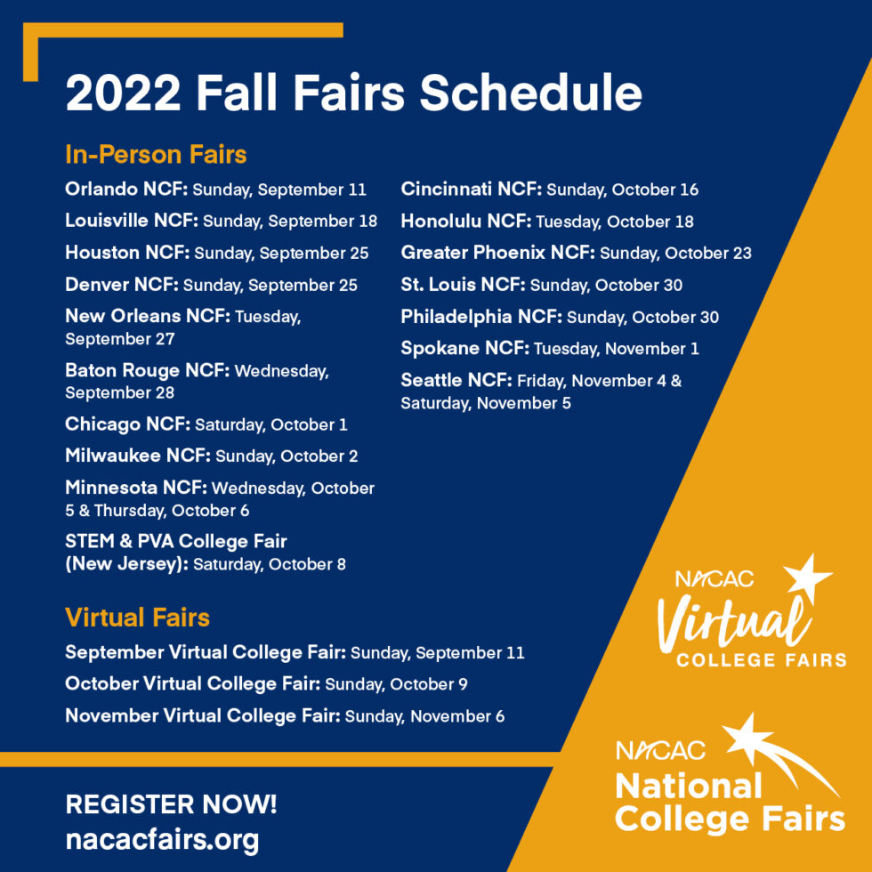 NACAC Fairs | Western Association for College Admission Counseling